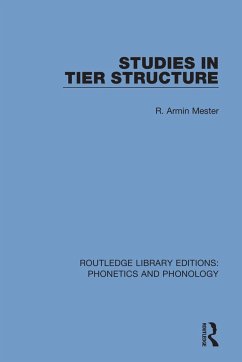 Studies in Tier Structure - Mester, R Armin