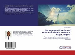 Management Problem of Private Residential Estates in Lagos, Nigeria