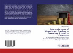 Appropriateness of Government Funding to Secondary Schools in Cameroon