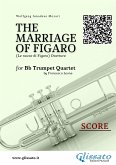 Score: "The Marriage of Figaro" overture for Trumpet Quartet (fixed-layout eBook, ePUB)