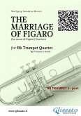 Bb Trumpet 1 part: "The Marriage of Figaro" overture for Trumpet Quartet (fixed-layout eBook, ePUB)