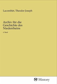 Cover Archiv für die Geschichte des Niederrheins