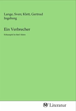 Cover Ein Verbrecher