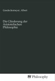 Die Gliederung der Aristotelischen Philosophie