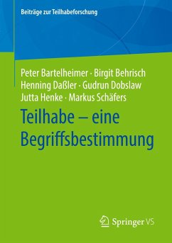 Teilhabe ¿ eine Begriffsbestimmung - Bartelheimer, Peter;Behrisch, Birgit;Daßler, Henning