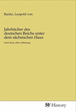 Jahrbücher des deutschen Reichs unter dem sächsischen Haus