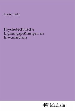 Cover Psychotechnische Eignungsprüfungen an Erwachsenen