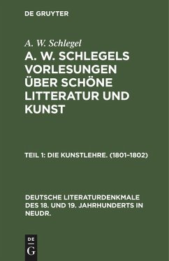 Die Kunstlehre. (1801¿1802)