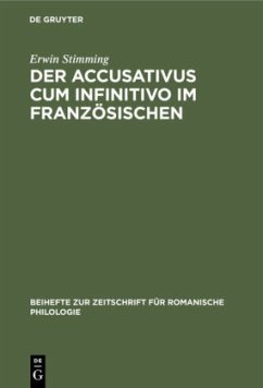 Der Accusativus cum infinitivo im Französischen Cover Der Accusativus cum infinitivo im Französischen