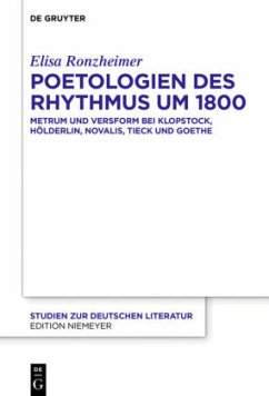 Poetologien des Rhythmus um 1800 - Ronzheimer, Elisa