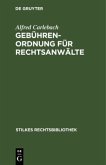 Gebührenordnung für Rechtsanwälte