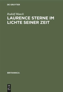 Laurence Sterne im Lichte seiner Zeit - Maack, Rudolf