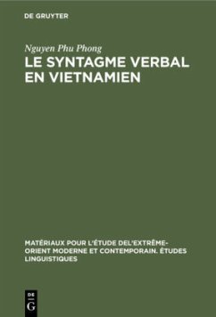 Le syntagme verbal en vietnamien - Phong, Nguyen Phu