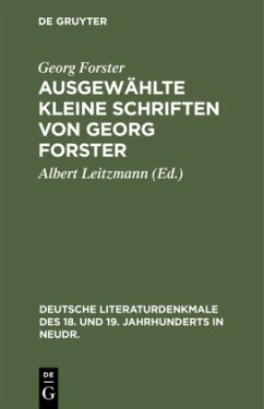Ausgewählte kleine Schriften von Georg Forster - Forster, Georg
