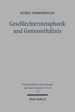 Geschlechtermetaphorik und Gottesverhältnis (eBook, PDF) - Zimmermann, Ruben