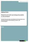 Risikobereitschaft und Anlegermentalität in Deutschland (eBook, PDF)