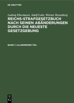 Allgemeiner Teil - Ebermayer, Ludwig;Lobe, Adolf;Rosenberg, Werner