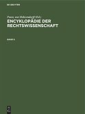Encyklopädie der Rechtswissenschaft. Band 5
