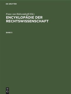 Encyklopädie der Rechtswissenschaft. Band 5