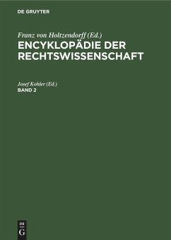 Encyklopädie der Rechtswissenschaft. Band 2