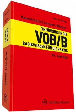 Einführung in die VOB / B - Berger, Andreas;Kapellmann, Klaus D.;Langen, Werner