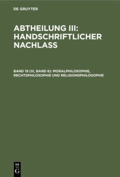 Moralphilosophie, Rechtsphilosophie und Religionsphilosophie