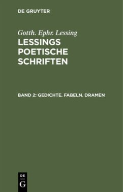 Gedichte. Fabeln. Dramen - Lessing, G. E.