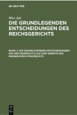 Die grundlegenden Entscheidungen des Reichsgerichts auf dem Gebiete des Rheinischen Strafrechts