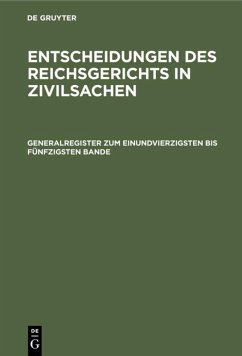 Cover Generalregister zum einundvierzigsten bis fünfzigsten Bande