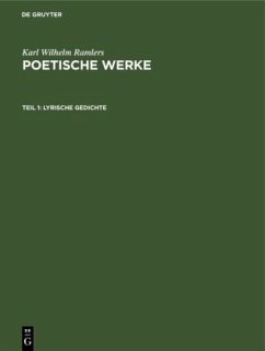 Lyrische Gedichte - Ramler, Karl Wilhelm
