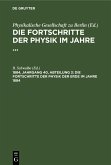 Die Fortschritte der Physik der Erde im Jahre 1884
