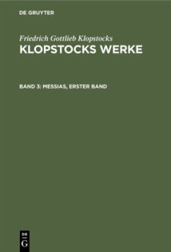Messias, erster Band - Klopstocks, Friedrich Gottlieb