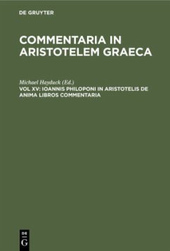 Ioannis Philoponi in Aristotelis de anima libros commentaria