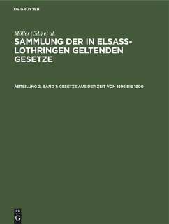 Gesetze aus der Zeit von 1896 bis 1900