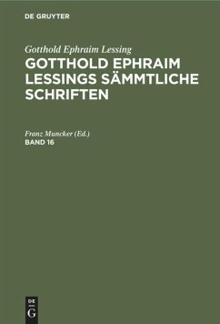 Cover Gotthold Ephraim Lessing: Gotthold Ephraim Lessings Sämmtliche Schriften. Band 16