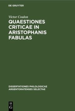 Quaestiones criticae in Aristophanis fabulas - Coulon, Victor