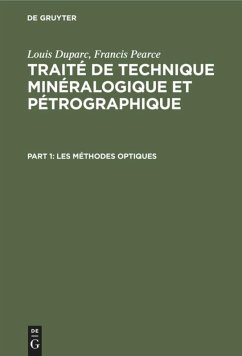 Les méthodes optiques - Duparc, Louis;Pearce, Francis