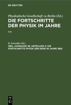 Die Fortschritte Physik der Erde im Jahre 1882