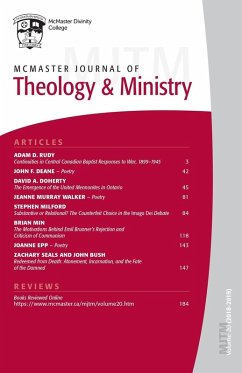 McMaster Journal of Theology and Ministry McMaster Journal of Theology and Ministry