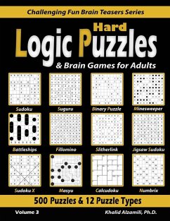 Hard Logic Puzzles & Brain Games for Adults - Alzamili, Khalid
