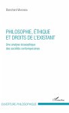 Philosophie, éthique et droits de l'existant