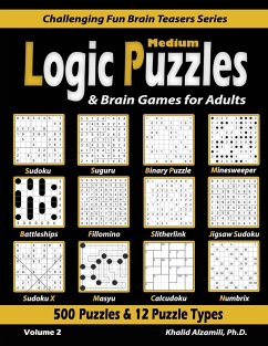 Medium Logic Puzzles & Brain Games for Adults - Alzamili, Khalid