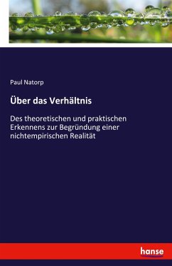 Über das Verhältnis - Natorp, Paul