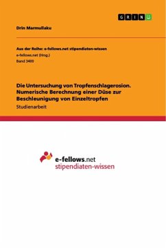 Die Untersuchung von Tropfenschlagerosion. Numerische Berechnung einer Düse zur Beschleunigung von Einzeltropfen - Marmullaku, Drin