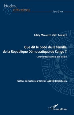 Que dit le Code de la famille de la République Démocratique du Congo ? - Mwanzo idin' Aminye, Eddy