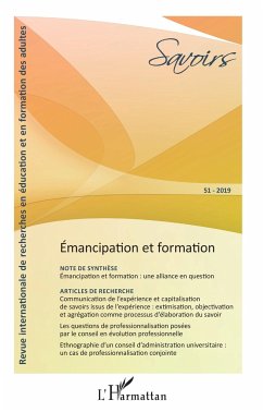 Cover Émancipation et formation