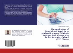 The application of Discriminant Analysis to misclassification of Students in Upper Basic Classes into Senior Secondary School (SSS) Classes - Joseph, Afolabi Boluwatife