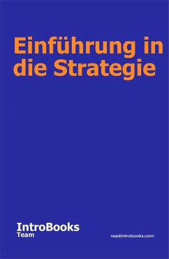 Cover Einführung in die Strategie (eBook, ePUB)
