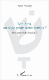 Ben Sira, un sage pour notre temps?