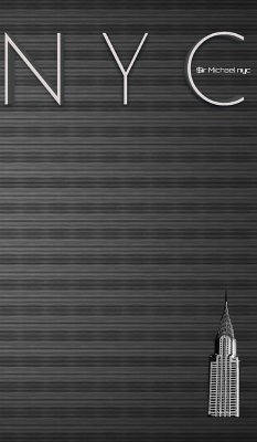 NYC chrysler building space grey $ir Michael designer blank journal limited edition - Huhn, Michael; Huhn, Michael